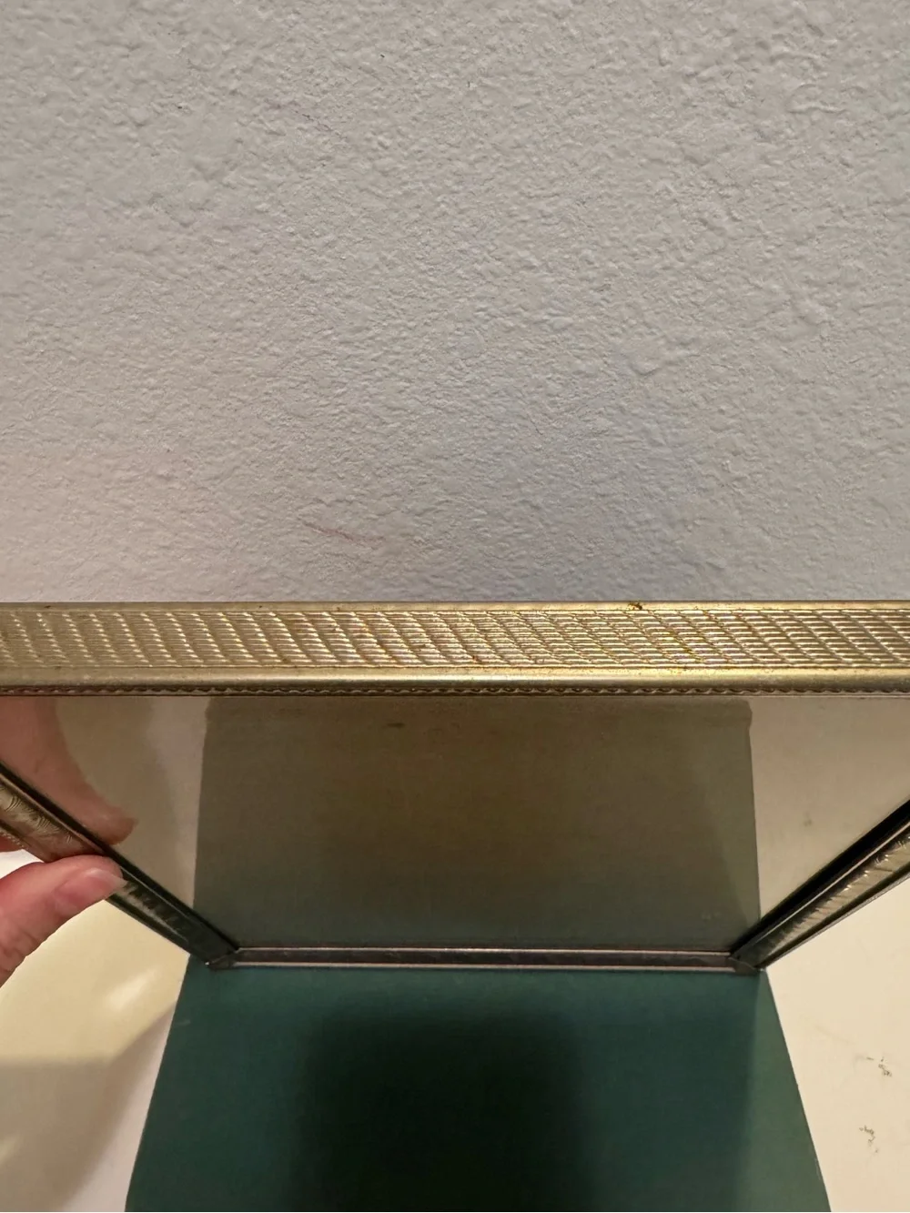 Vintage Brass 8x10 Victorian Style Picture Frame, No easel